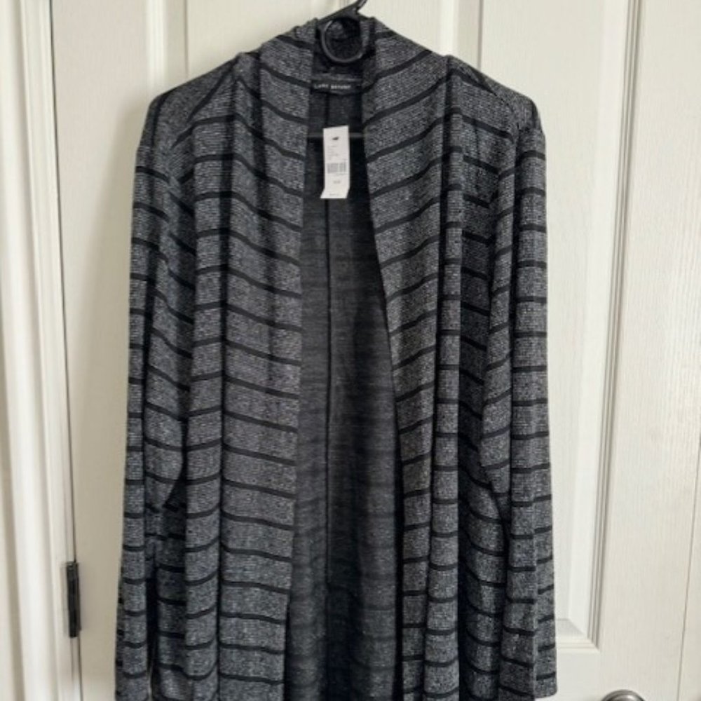 Lane Bryant Over Piece, Black and Gray 26/28 - NEW